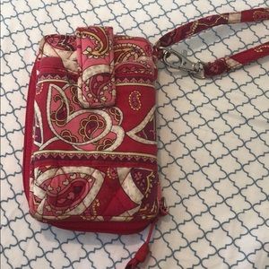 Pink Vera Bradley Wristlet